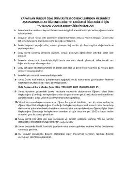 kapatılan turgut özal üniversitesi öğrencilerinden mezuniyet