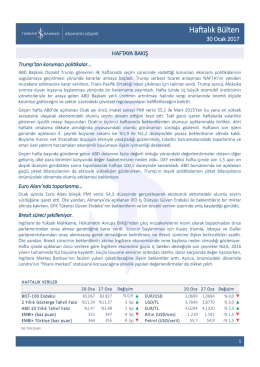 Haftalık B&uuml;lten