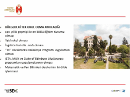 129 Yıldır Türkiye`nin Yarınlarına Başarılı Gençler Yetiştiriyor Neden