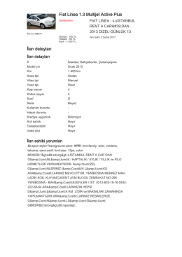 Fiat Linea 1.3 Multijet Active Plus İlan detayları