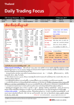 Daily Trading Focus