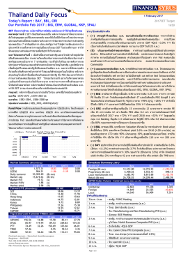 Thailand Daily Focus