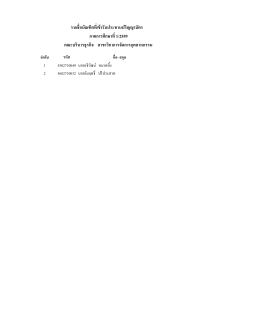 รายชื่อบัณฑิตที่เข้ารับประทานปริญญาบัตร ภาคการศึกษาที่1/2559 คณะ