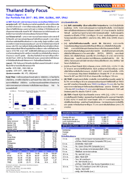 Thailand Daily Focus