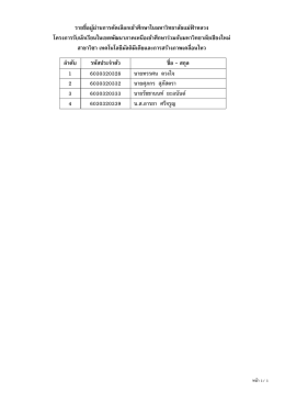 รายชื&Aacute;อผู้ผ่านการคัดเลือกเข้าศึกษาในมหาวิท