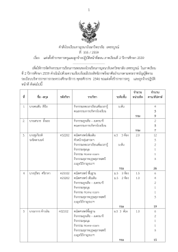 คำสั่งโรงเรียนกำญจนำภิเษกวิทยำลัย เพชรบูรณ