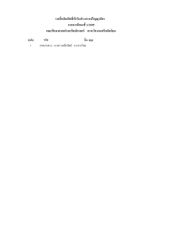 รายชื่อบัณฑิตที่เข้ารับประทานปริญญาบัตร ภาคการศึกษาที่1/2559 คณะ