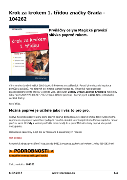 Krok za krokem 1. třídou značky Grada - 104262
