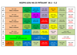 ROZPIS LEDU NA ZS FRÝDLANT 30.1 – 5.2