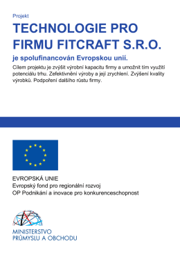 TECHNOLOGIE PRO FIRMU FITCRAFT S.R.O.