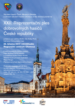 XXII. Reprezentační ples dobrovolných hasičů České republiky XXII