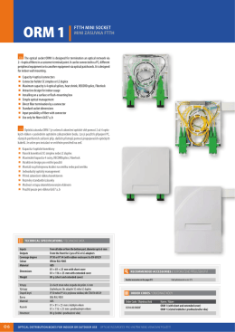 orm 1 |ftth mini socket mini zásuvka ftth