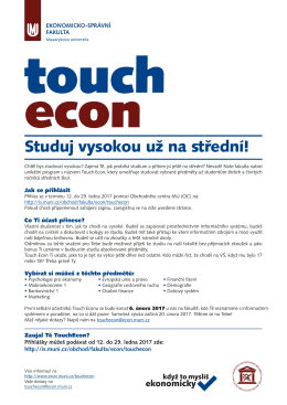 Studuj vysokou už na středn&iacute;!