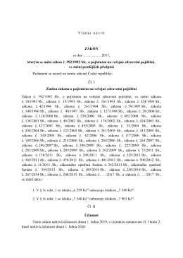 2017, kterým se mění zákon č. 592/1992 Sb., o pojistném na veřejné