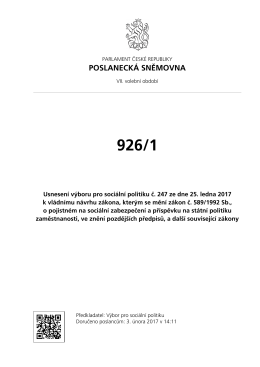 Celý sněmovní tisk - Poslanecká sněmovna