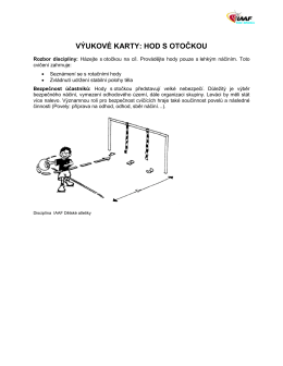 hod s otočkou - Atletika pro děti