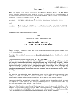 Dražební vyhláška 7735/N