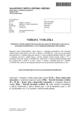 ve ejná vyhláška