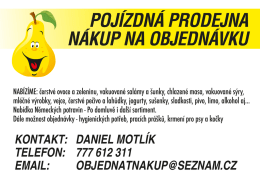 Plakát pojízdná prodejna