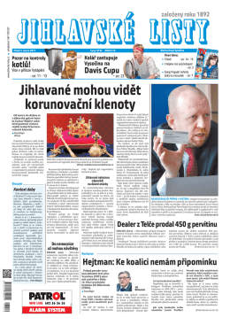 Jihlavan&eacute; mohou vidět korunovačn&iacute; klenoty