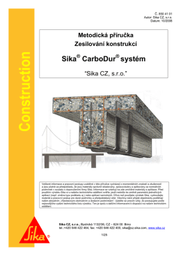 Construction - Sika CZ, sro