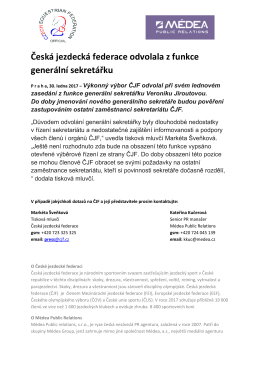 ZDE - Česk&aacute; jezdeck&aacute; federace