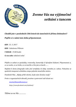 Tančíme padesát sezón.