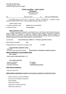 SM 9000489 - Celní správa