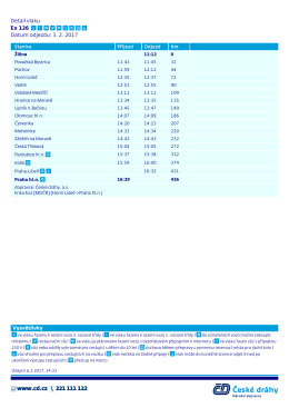 Detail vlaku Ex 126 Datum odjezdu: 3. 2. 2017 www.cd.cz 221 111