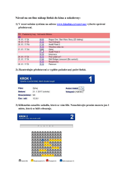 Návod na on-line platbu