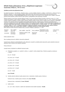 Středn&iacute; &scaron;kola průmyslov&aacute;, Krnov, př&iacute;spěvkov&aacute; organizace