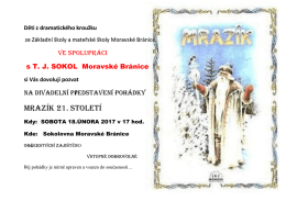 mrazík- plakát - Moravské Bránice