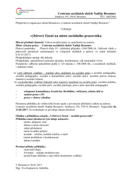 Centrum soci&aacute;ln&iacute;ch služeb Naděje Broumov, Jir&aacute;skova 193, 550 01