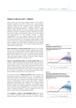 zpráva o inflaci i/2017 – shrnutí