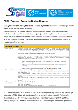 ECDL (European Computer Driving Licence)
