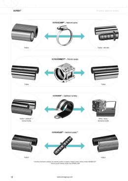 NORMA&reg; Průvodce v&yacute;běrem v&yacute;robku