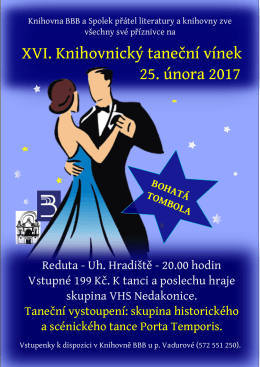 XVI. Knihovnický taneční vínek 25. února 2017