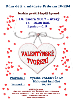 Dům dětí a mládeže Příbram IV-294 14. února 2017