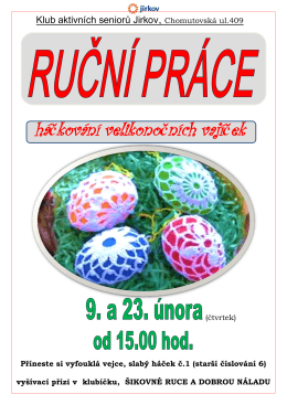 háčkování velikonočních vajíček