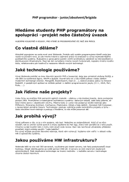 PHP program&aacute;tor Webnode PDF