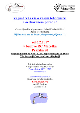 Zajímá Vás vše o vašem těhotenství a očekávaném porodu