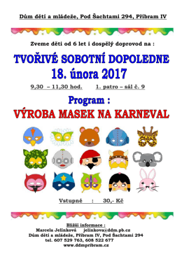 více informací - Dům Dětí a Mládeže Příbram