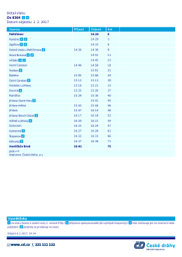 Detail vlaku Os 8364 Datum odjezdu: 2. 2. 2017
