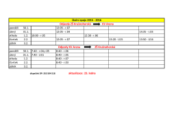 pondělí 30.1. 12:05 - r.07 úterý 31.1. 12:05 - r.04 14:35