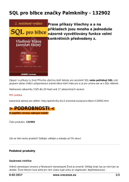 SQL pro blbce značky Palmknihy - 132902 - Přečtěte
