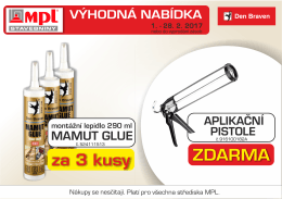 za 3 kusy ZDARMA