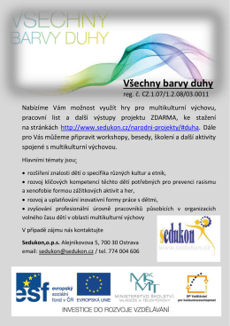 V&scaron;echny barvy duhy