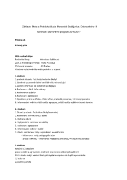 Minimální preventivní program 2016