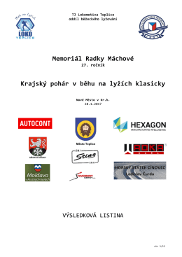 Výsledky - LK JASAN Aš