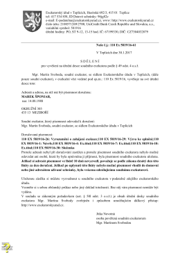 Exekutorsk&yacute; &uacute;řad v Teplic&iacute;ch, Husitsk&aacute; 692/3, 415 01 Teplice tel